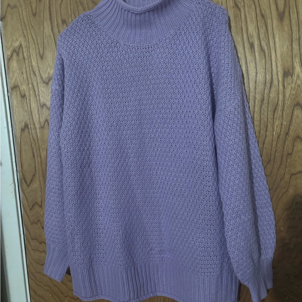 Cozy Lavender Knit Sweater